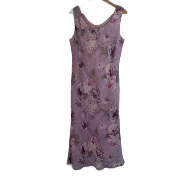 R&M Richards Fairy Core Whimsical Floral Crinkle Maxi Dress & Jacket Size LGP* - Picture 8 of 9